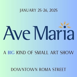 Logo for BIG Kind of Small Art Show in Ave Maria January 25-26, 2025