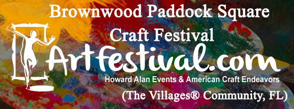 Logo for Brownwood Paddock Square Craft Festival The Villages® community July 2024 ACE 4th Annual