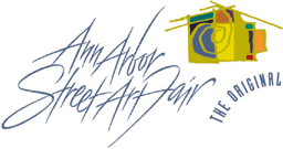 Logo for Ann Arbor Original Street Art Fair 2023