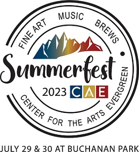 Logo for Center for the Arts Evergreen Summerfest 2023