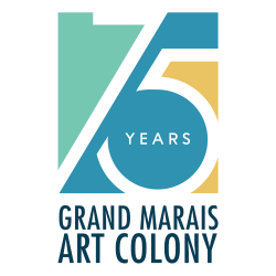 Logo for Grand Marais Arts Festival 2023