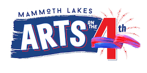 Logo for Mammoth Lakes Arts on the 4th 2023