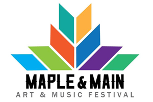 Logo for Maple & Main Art & Music Festival 2023