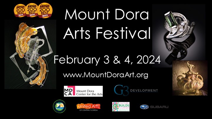 Logo for Mount Dora Arts Festival 49th Annual 2024