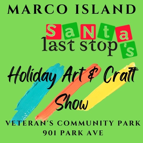 Logo for Dec 9-10 Marco Island Art in the Park – Santa’s Last Stop 2023