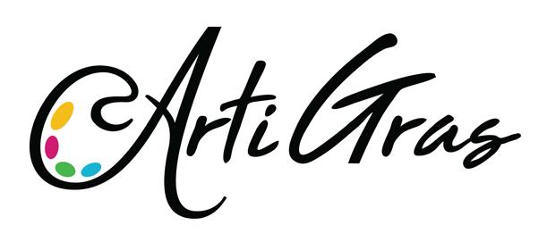 Logo for ArtiGras Fine Arts Festival 2024