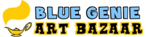 Logo for Blue Genie Art Bazaar 2023