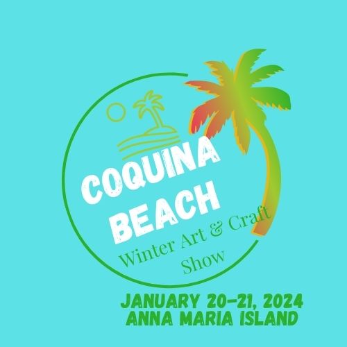 Logo for Coquina Beach Winter Art & Craft Show Jan 20-21, 2024