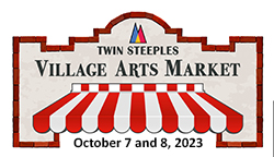 Logo for Twin Steeples Village Arts Market 2023 Second Annual