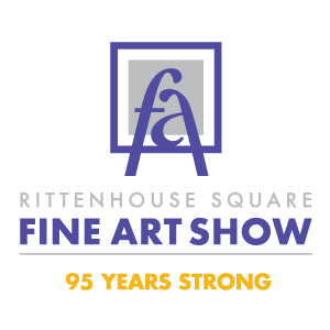 Logo for Rittenhouse Square Fine Art Show - Student Application, Sept 2024