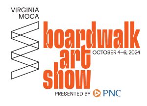 Logo for Virginia MOCA's 68th Annual Boardwalk Art Show 2024
