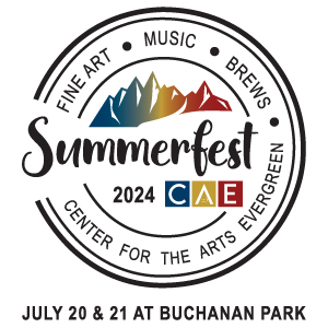 Logo for Center for the Arts Evergreen Summerfest 2024