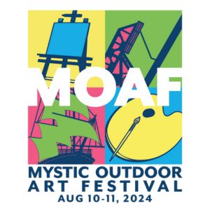 Logo for Mystic Outdoor Art Festival 2024 - 66th Annual 