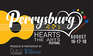 Logo for Perrysburg Hearts the Arts