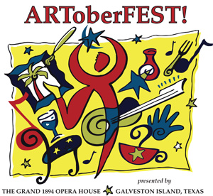 Logo for ARToberFEST Galveston 2024
