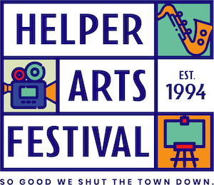 Logo for Helper Arts, Music, and Film Festival 2024