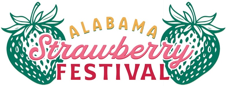 Logo for Alabama Strawberry Festival 2024