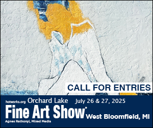 Logo for Orchard Lake Fine Art Show by Hot Works 22nd Annual - July 26 & 27, 2025 - West Bloomfield, MI 