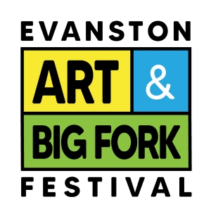 Logo for Evanston Art & Big Fork Festival 2025 Late Application