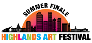 Logo for Highlands Summer Finale Art Festival 2025