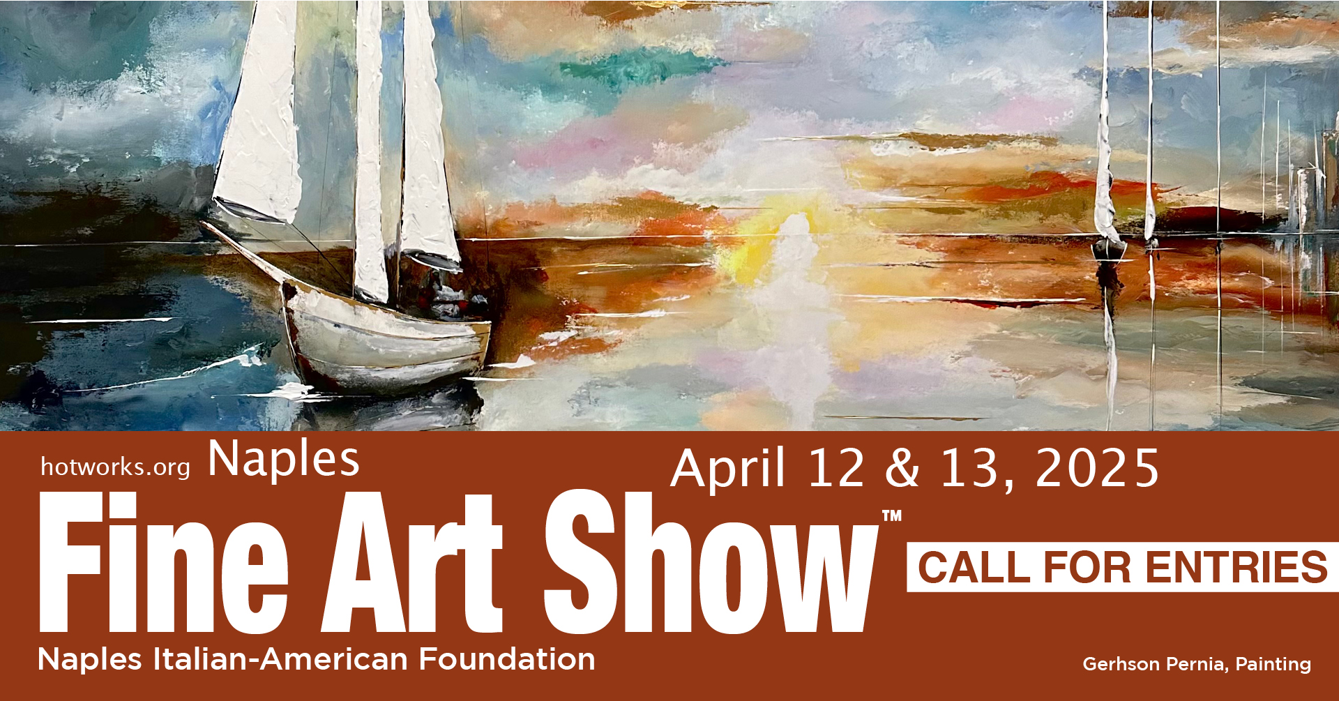 Logo for Naples Fine Art Show - April 12 & 13, 2025 - Hot Works
