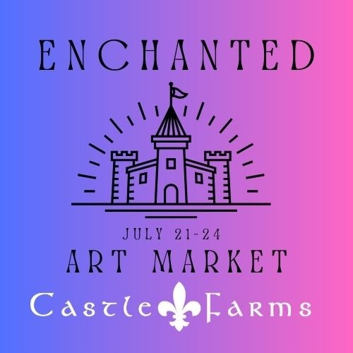 Logo for The Enchanted Art & Craft Show at Castle Farms 2025 (July 21-24)