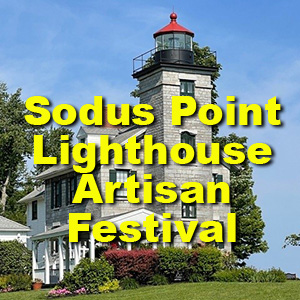 Logo for Sodus Point Lighthouse Artisan Festival 2025