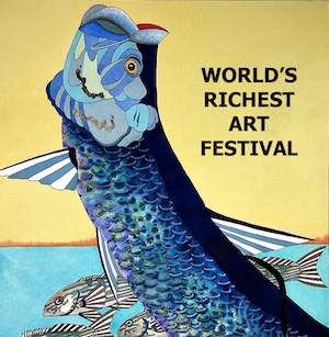 Logo for World's Richest Art Festival 2025