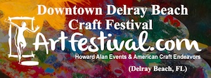 Logo for Downtown Delray Beach Craft Festival on 4th: 30th Annual September 2025 American Craft Endeavors