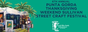 Logo for Punta Gorda Thanksgiving Weekend Craft Festival 7th Annual Sullivan Street November 2025