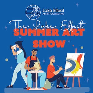 Logo for Lake Effect Artists Collective Summer Show 2025