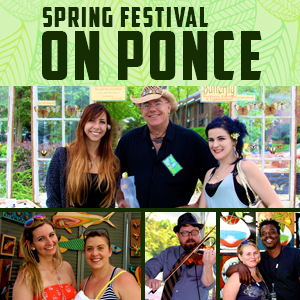 Logo for Spring Festival on Ponce:(16th Annual) 2026, North Druid Hills, Atlanta, Ga