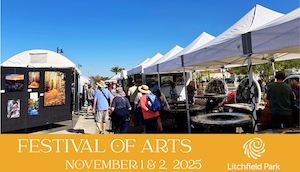 Logo for Litchfield Park Festival of Arts 2025