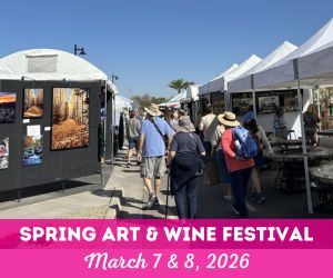 Logo for Litchfield Park Art & Wine Festival 2026