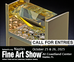 Logo for Naples Fine Art Show by Hot Works - January, 2026