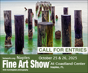 Logo for Naples Fine Art Show by Hot Works - October 25 & 26, 2025