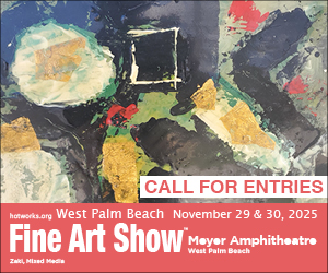 Logo for West Palm Beach Fine Art Show by Hot Works - November 29 & 30, 2025