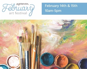 Logo for February Art Festival in the Kayenta Art Village 2026