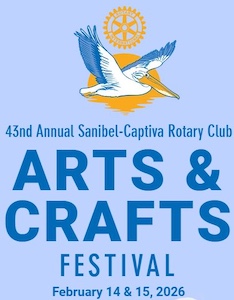 Logo for Sanibel Captiva Rotary Arts and Crafts Festival 2026