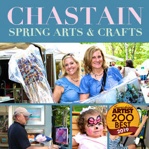 Logo for Chastain Park Spring Arts & Crafts Festival:(18th Annual) 2026, Chastain Park, Atlanta, GA