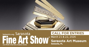 Logo for Sarasota Fine Art Show by Hot Works - March 21 & 22, 2026 - at Sarasota Art Museum