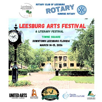 Logo for ROTARY Leesburg Arts Festival 2026