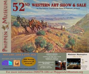 Logo for Phippen Museum 52nd Western Art Show & Sale 2026