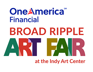 Logo for OneAmerica Financial Broad Ripple Art Fair at the Indy Art Center 54th Annual 2026