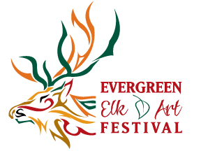 Logo for Evergreen Elk & Art Festival 2026 (7th annual)