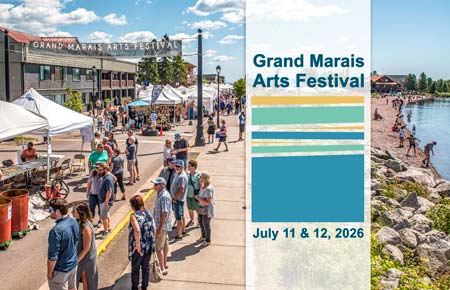 Logo for Grand Marais Arts Festival 2026