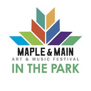 Logo for Maple & Main Art & Music Festival in the Park 2026