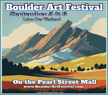 Logo for Boulder Art Festival - on the Pearl Street Mall 2026