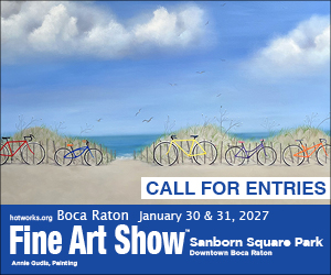 Logo for Boca Raton Fine Art Show by Hot Works - January 30 & 31, 2027