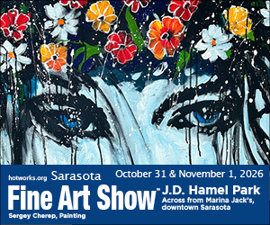 Logo for Sarasota Fine Art Show - October 31 & November 1, 2026 by Hot Works